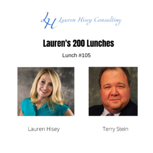 My 105th lunch with Terry Stein